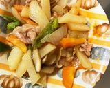 レンジケチャダレ甘酢炒味ポテト青椒肉絲風作り方16写真