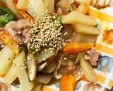 レンジケチャダレ甘酢炒味ポテト青椒肉絲風作り方17写真