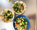 根菜&白菜生姜コンソメ炒め温野菜サラダ作り方14写真