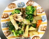 根菜&白菜生姜コンソメ炒め温野菜サラダ作り方15写真