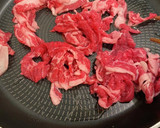牛肉とごぼうと玉ねぎの甘辛炒め*+作り方5写真