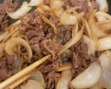 牛肉とごぼうと玉ねぎの甘辛炒め*+作り方9写真