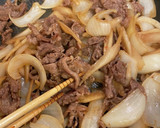 牛肉とごぼうと玉ねぎの甘辛炒め*+作り方9写真