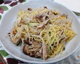 鮭とキャベツの塩レモン焼きそば作り方4写真