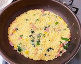 残りご飯deお好み焼き風〜作り方4写真