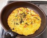 残りご飯deお好み焼き風〜作り方5写真