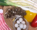 白菜と豚バラの和風あんかけ丼作り方1写真