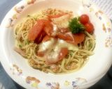 納豆スパゲッティとろりトマトチーズのせ作り方7写真