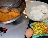 ハヤシライス味変チャーハン作り方1写真