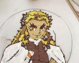 キャラケーキ　鬼滅の刃　煉獄さん作り方3写真