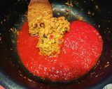 残り物キーマカレーでアレンジパスタ♪作り方3写真