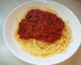 残り物キーマカレーでアレンジパスタ♪作り方6写真
