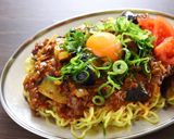 麻婆茄子×キーマの濃厚カレーまぜ麺！作り方10写真