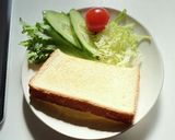 ズボラなトースト　マヨネーズかけただけ作り方2写真