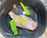 鶏胸肉と三つ葉の梅和え作り方1写真