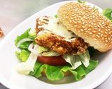 チキン竜田バーガー作り方4写真
