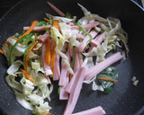 味付けはめんつゆ♡簡単 焼きうどん♡作り方3写真