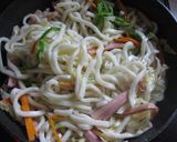 味付けはめんつゆ♡簡単 焼きうどん♡作り方5写真