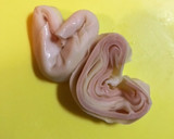 ハートのおつまみ♡しゅうまいの皮で作り方3写真
