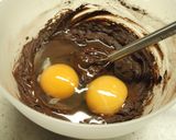 フォンダンショコラ風きな粉ココアケーキ作り方5写真