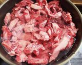 黄色人参で作るぷるぷるすじこん作り方1写真