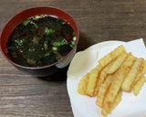 プチファスティング2日目夜のり稚魚スープ作り方1写真