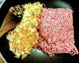 たまごバーグ＊ハンバーグとオムレツが合体作り方2写真