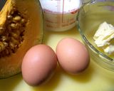 カボチャおやつ☆薄力粉でホットケーキ作り方1写真
