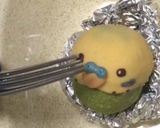 セキセイインコの立体キャラチョコ作り方8写真