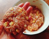 お弁当にも★味付きコーンハンバーグ作り方2写真