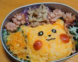 ピカチュウ弁当（娘３歳のお弁当会）作り方1写真