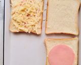 在宅ワークランチ♪冷凍ハムチーズトースト作り方1写真