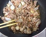 ご飯が進む♬豚こま肉と里芋のガリバタ炒め作り方6写真