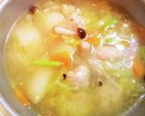 黄金比率の肉団子と白菜の中華スープ作り方8写真