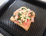 冷凍作りおき♪トマトとベーコンのトースト作り方4写真