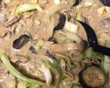 豚コマとナスのクリーミーカレーうどん作り方18写真
