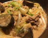 豚コマとナスのクリーミーカレーうどん作り方20写真