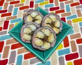 超簡単☆甘〜い♫花柄変わり海苔巻き♪♪♪作り方16写真