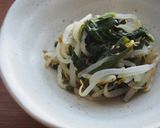 ほうれん草・もやしの酢の物♪レンジで簡単作り方4写真