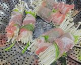 簡単♪♪豚肉蒸し巻き!作り方3写真