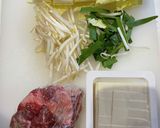 超簡単　牛肉と白菜のスープ　韓国風作り方1写真