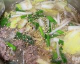 超簡単　牛肉と白菜のスープ　韓国風作り方5写真