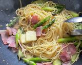 ☆アスパラとベーコンのパスタ☆作り方5写真