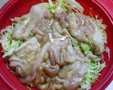 レンジで簡単！しょうが焼き☆倍キャベツ作り方4写真