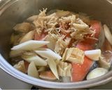 お野菜7種栄養満点!石狩鍋風煮作り方4写真