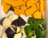 肉いらずの満足おかず!彩り夏野菜のピリ辛香味だれ作り方2写真