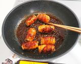 白ネギの甘辛豚バラ巻き作り方7写真