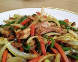 鶏せせりのカレー炒め。作り方5写真