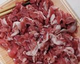 適当 豚コマ丼 ソース味作り方2写真