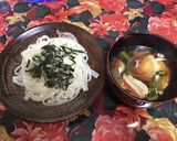 息子の為の湯盛りうどん作り方8写真
